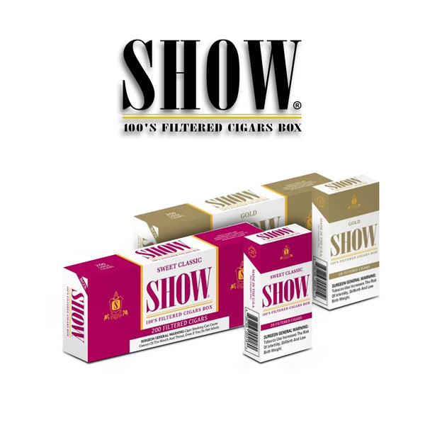 Show 100's Filtered Cigars 20pk- 10ct