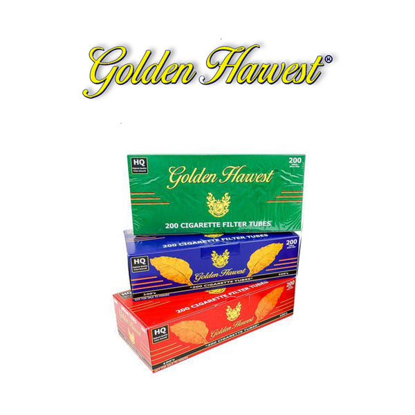 Golden Harvest Empty Cigarette 100's Tubes 200ct- 5pack