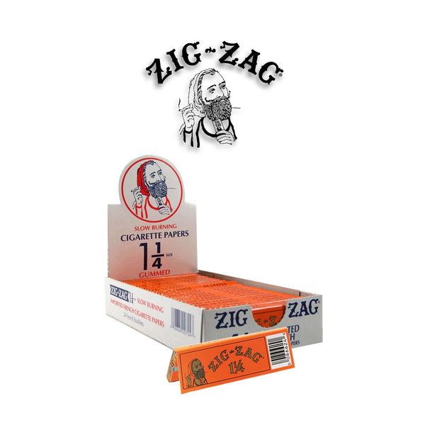 Zig Zag Rolling Paper 1 1/4 Count Orange-24pk