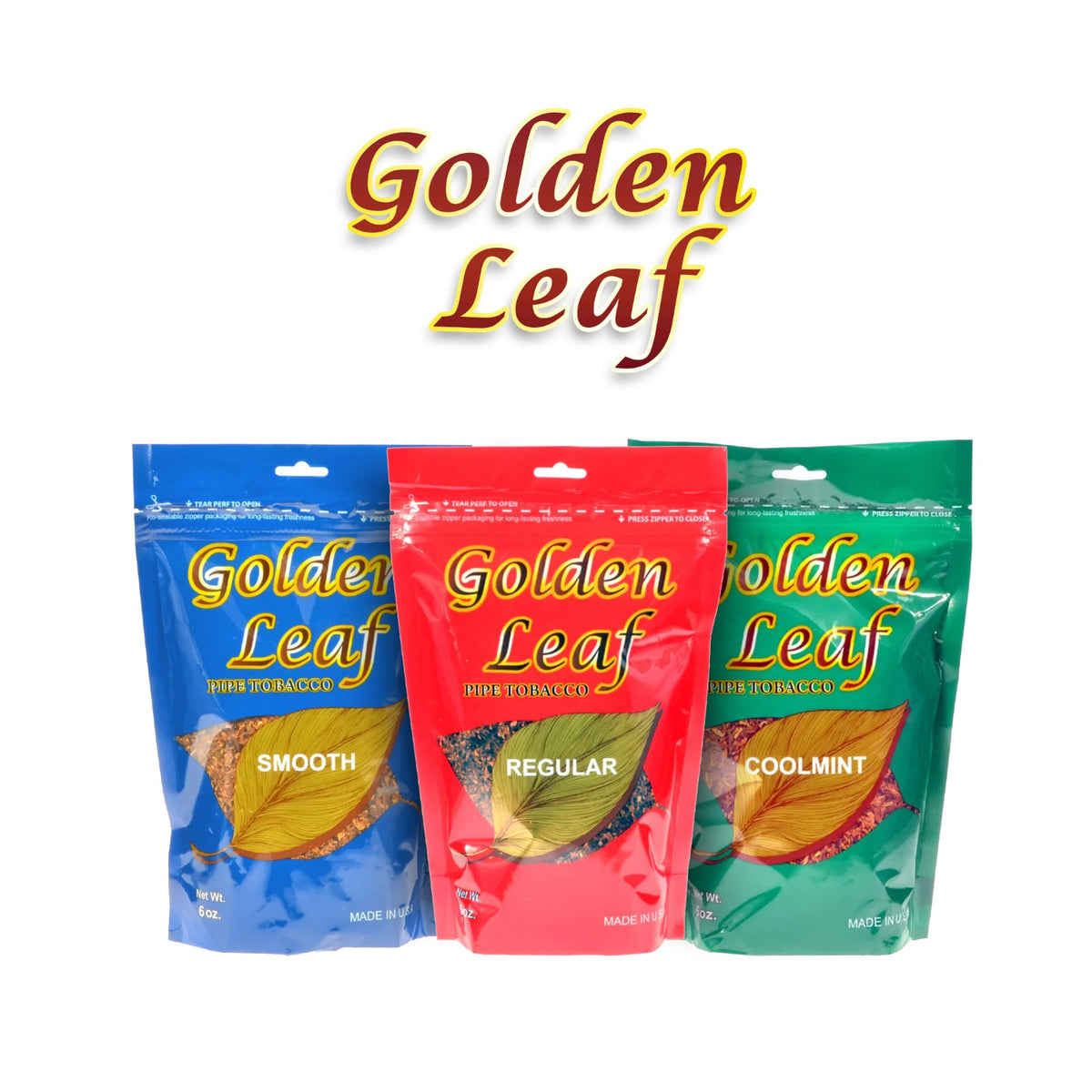 golden leaf tobacco pouch Golden Leaf Pipe Tobacco 6oz Bag