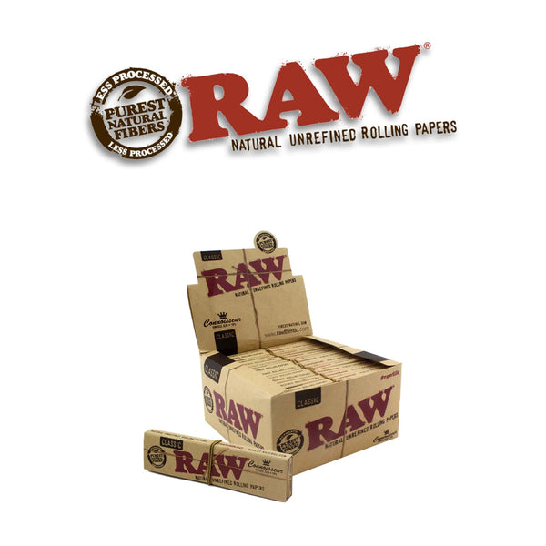 Raw Classic Connoisseur King Size Papers+Tips-24ct
